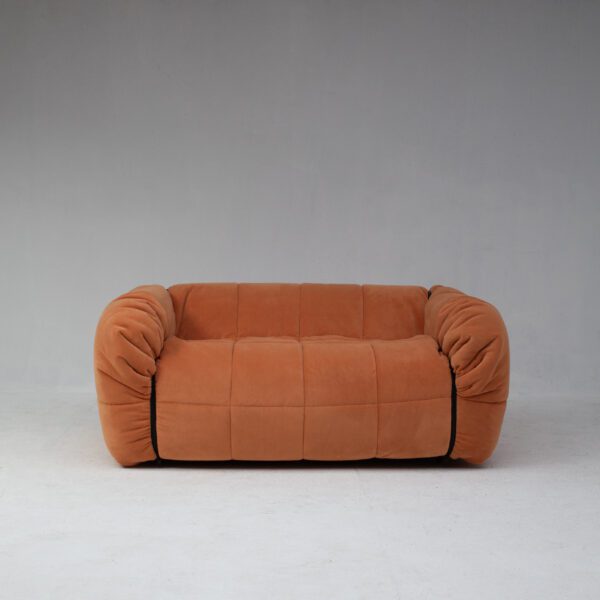 Two seat strips sofa in Peach