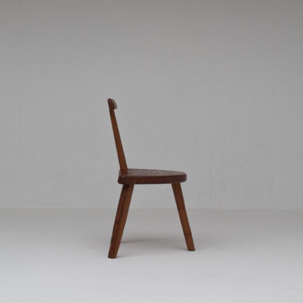 Rustic Wooden Chair with Sculptural legs
