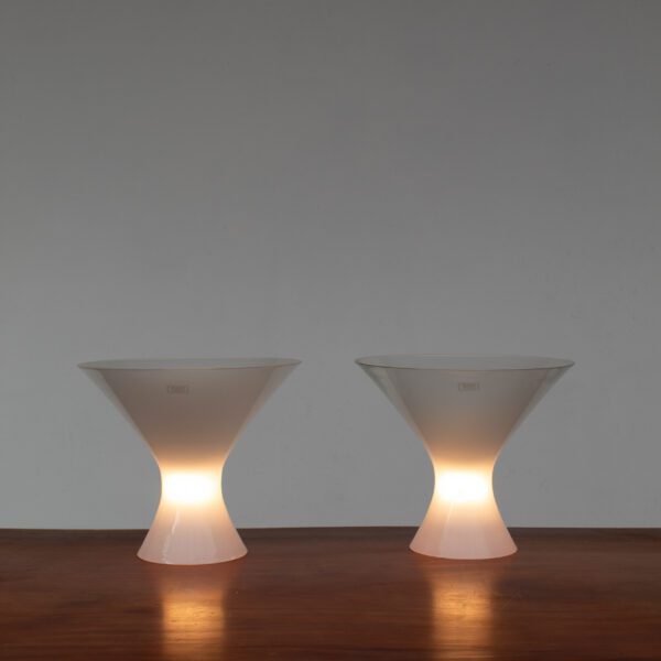 Set of 2 Clessidra Piccolo Lamps by Angelo Mangiarotti