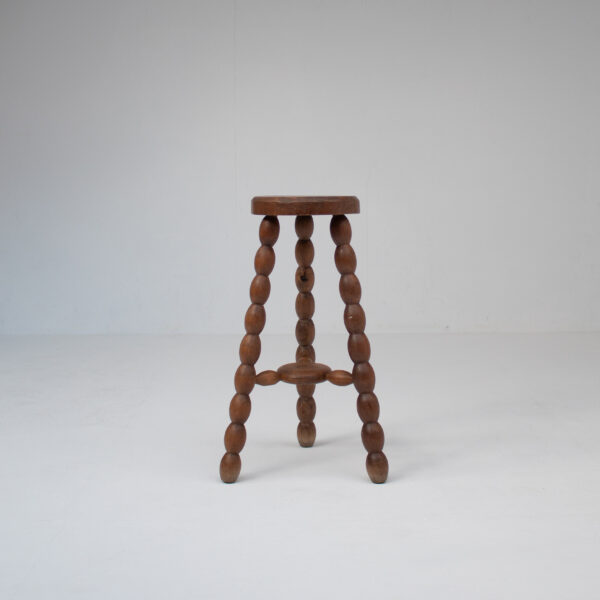 Bobbin Stool in Solid Walnut Wood
