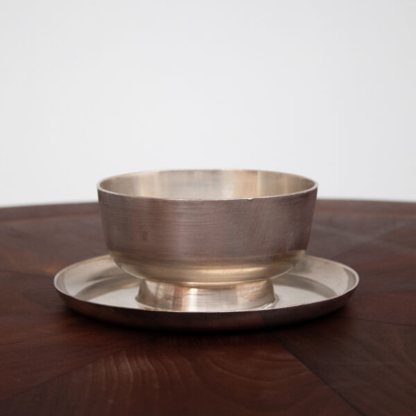 Vintage Arthur Krupp Silver-Plated Bowl with Serving Plate