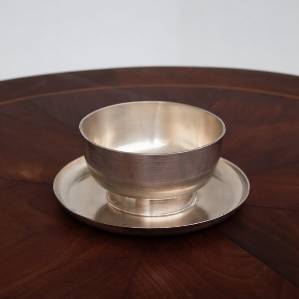 Vintage Arthur Krupp Silver-Plated Bowl with Serving Plate