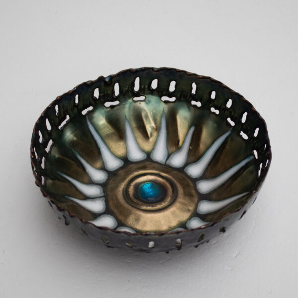 Cellini Sculptural Ceramic Bowl, Italy