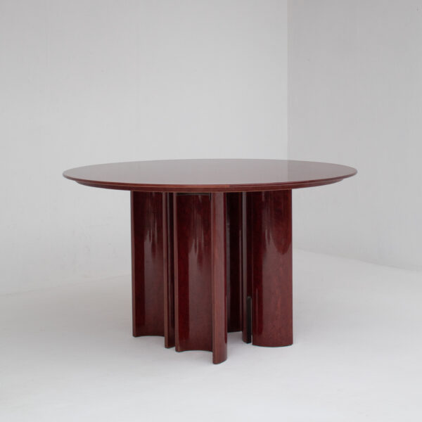 Round Dining Table by Giovanni Offredi for Saporiti Italia